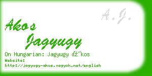 akos jagyugy business card